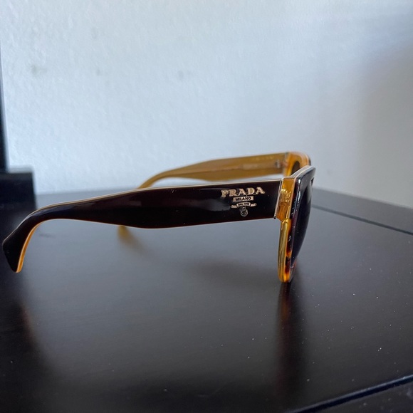 Prada Polarized Tortoise Cat Eye Sunglasses main image 8
